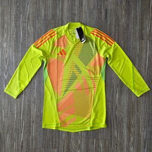 Adidas Tiro 24 Pro Soccer Goalkeeper Jersey Yellow Slim Fit IK4907 Men’s Medium